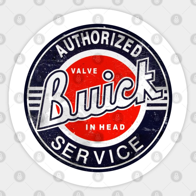 Buick Motors vintage sign Sticker by ploxd